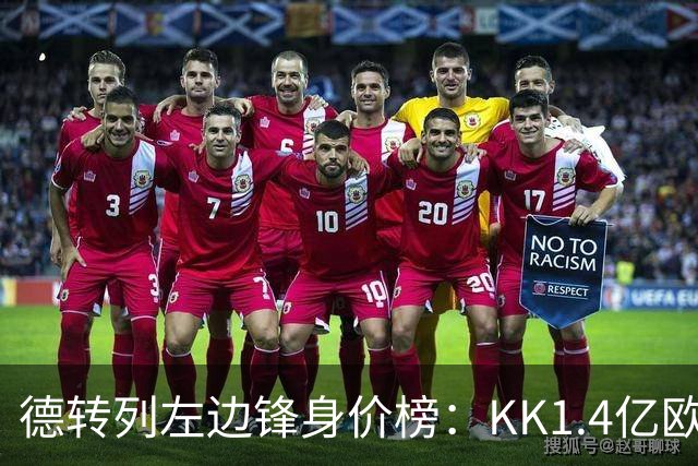 德转列左边锋身价榜：KK1.4亿欧居首，维尼修斯第二